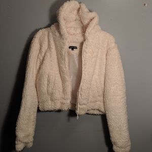 Cropped Teddy Coat